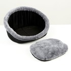 Лежак "Ассоль", 57 x 32 x 28 см, черный - фото 25462529