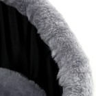 Лежак "Ассоль", 57 x 32 x 28 см, черный - фото 25462530