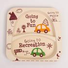 Набор бамбуковой посуды «Машинки», тарелка, миска, стакан, приборы, 5 предметов - Фото 3