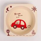 Набор бамбуковой посуды «Машинки», тарелка, миска, стакан, приборы, 5 предметов - Фото 5