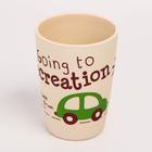 Набор бамбуковой посуды «Машинки», тарелка, миска, стакан, приборы, 5 предметов - Фото 6