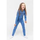 Термобельё для девочки (джемпер,брюки), цвет синий, рост 140 см (38) - Фото 3