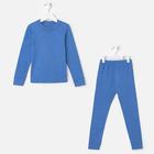 Термобельё для девочки (джемпер,брюки), цвет синий, рост 140 см (38) - Фото 8