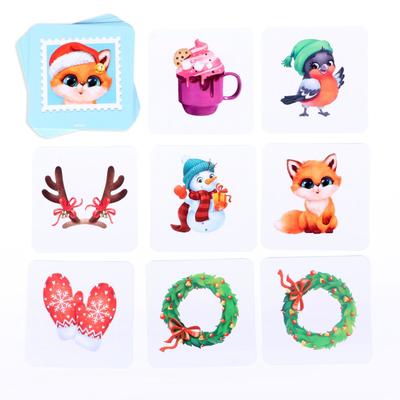 Настольная игра «Мемо Снежная», 28 карт