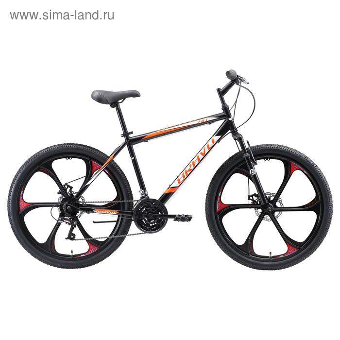 Велосипед 26" Bravo Hit D FW, 2020, цвет черный/оранжевый/белый, размер 16'' - Фото 1