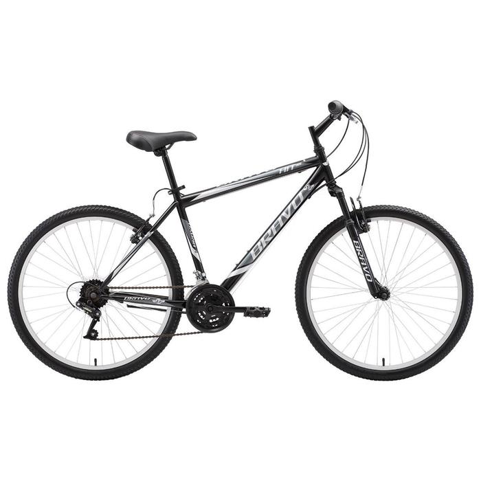 Велосипед 26" Bravo Hit, цвет серый/черный/белый, размер 16'' - Фото 1