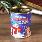 Копилка для денег «Банка. Моя первая копилка от Деда Мороза», металл 5122716 - фото 16532589