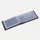 Визитница, 18 карт, TEXTURA, цвет чёрный - Фото 5