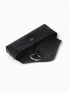 Ключница карманная TEXTURA на кнопке, с кольцом, размер 15×1×6 см, чёрная - Фото 4