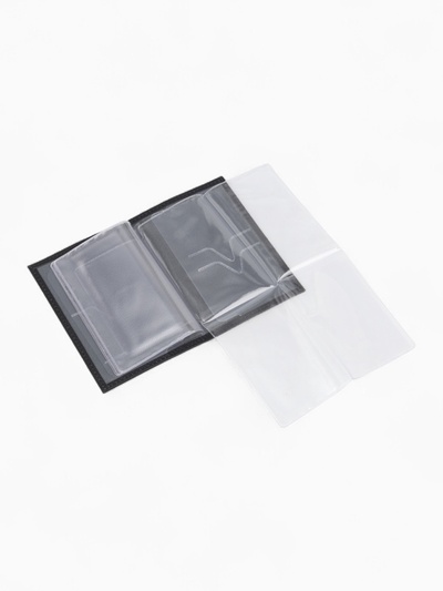 Обложка для автодокументов TEXTURA, цвет чёрный