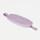 Ключница карманная на молнии TEXTURA, длина 14.5 см, кольцо, светло-сиреневая - Фото 3