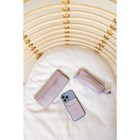 Ключница карманная на молнии TEXTURA, длина 14.5 см, кольцо, светло-сиреневая - Фото 5