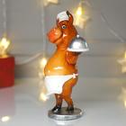 Сувенир полистоун "Бычок шеф-повар" 19х7,5х12 см - Фото 2