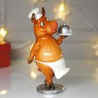 Сувенир полистоун "Бычок шеф-повар" 19х7,5х12 см - Фото 3