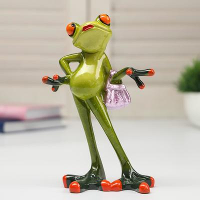 Фигурка полистоун лак «Лягушка Фифа», 15×5.5×10 см