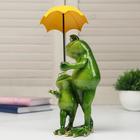 Сувенир полистоун лак "Лягуха с сыном под зонтом" 22,5х9х11 см - Фото 3