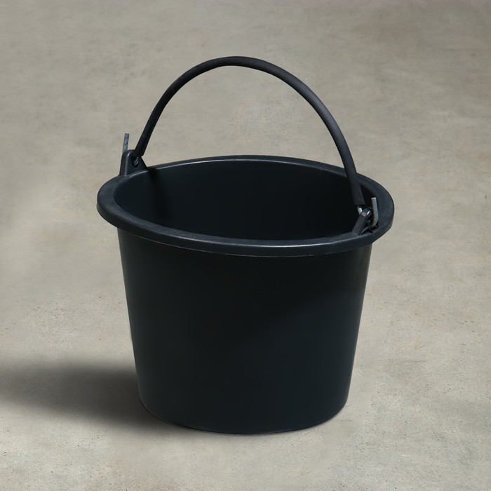 Ведро строительное, 6 л, резинопластик - Фото 1