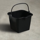 Ведро строительное, 12 л, резинопластик, квадратное с носиком - Фото 10
