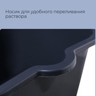 Ведро строительное, 12 л, резинопластик, квадратное с носиком - Фото 5