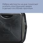 Ведро строительное, 12 л, резинопластик, квадратное с носиком - Фото 5