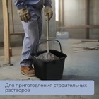 Ведро строительное, 12 л, резинопластик, квадратное с носиком - Фото 6