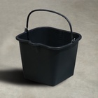 Ведро строительное, 16 л, резинопластик, квадратное с носиком - Фото 10