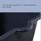 Ведро строительное, 16 л, резинопластик, квадратное с носиком - Фото 4