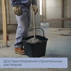 Ведро строительное, 16 л, резинопластик, квадратное с носиком - Фото 6