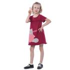 Платье детское, рост 110 см, цвет бордовый - Фото 2