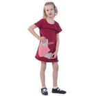 Платье детское, рост 110 см, цвет бордовый - Фото 4