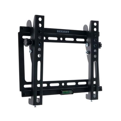 Кронштейн Rexant 38-0320, для ТВ, наклонный, 17-42", 26 мм от стены, чёрный