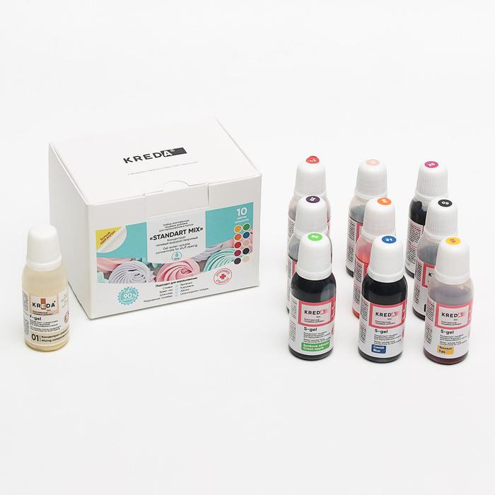 Набор пищевых синтетических красителей Standart mix, 10 шт. - Фото 1