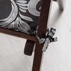 Сидушка на стул «Папоротник», цвет чёрный 40х401,5см - Фото 3