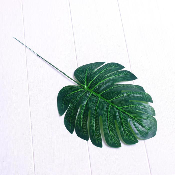 Лист искусственный «Пальма», 30×15 см - Фото 1