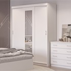 Спальный гарнитур «Клик Мебель. Бася», комплект 7 предметов, цвет белый - Фото 6