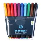 Набор ручек капиллярных, 10 цветов Schneider "Topliner 967", 0.4 мм, европодвес - фото 6312051