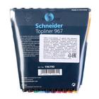 Набор ручек капиллярных, 10 цветов Schneider "Topliner 967", 0.4 мм, европодвес - фото 6312052