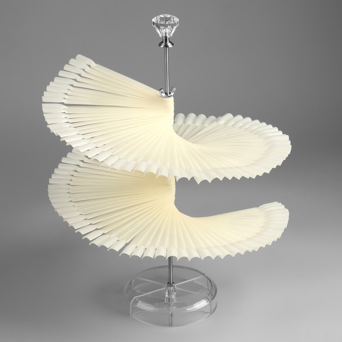 Палитра-стойка для демонстрации лаков, с наклейками, 120 типсов, в картонной коробке, цвет слоновая кость 20346