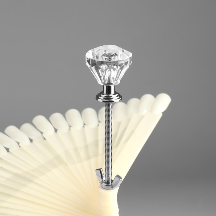 Палитра-стойка для демонстрации лаков, с наклейками, 120 типсов, в картонной коробке, цвет слоновая кость 20346