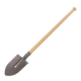Лопата штыковая, острая, титановая, L = 93 см, деревянный черенок (ВС)