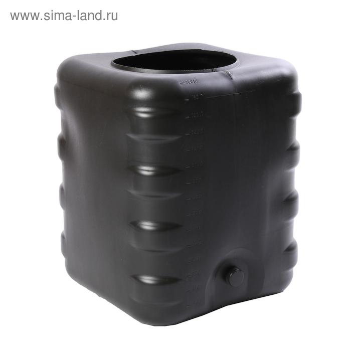 УЦЕНКА Бак для душа, 150 л, без крышки, с резьбой под кран, чёрный - Фото 1