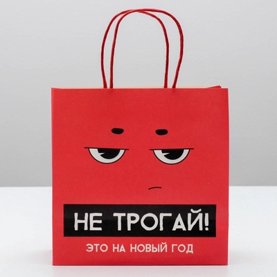 Пакет подарочный новогодний «Это на новый год», 22×22×11 см