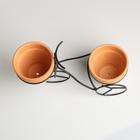 Набор горшков "Велосипед" на подставке, 9*10см - Фото 3