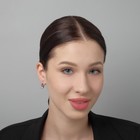 Серьги со стразами «Магия» бусинка в капле, белые в серебре - Фото 2