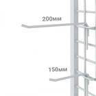 Крючок одинарный  на сетку, L=200, d=4, шаг 25 (10 шт) - фото 809384618