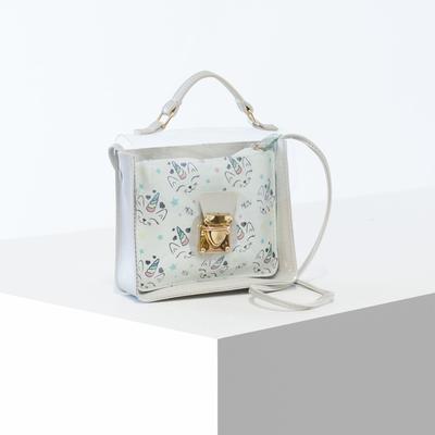 Сумка детская прозрачная, цвет серебро