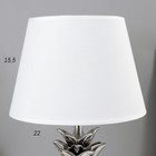 Лампа настольная «Ананас» Е14 40 Вт серебро 22×22×36 см RISALUX - Фото 5