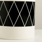 Кашпо керамическое для цветов «Геометрия», 8 х 9,5 см - Фото 3