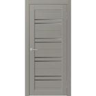 Дверное полотно L 4, 600 × 2000 мм, остеклённое, вставка сатинат графит, цвет grey soft - фото 294944505