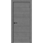 Дверное полотно GEOMETRY-2, 600 × 2000 мм, глухое, цвет бетон графит - фото 294944526